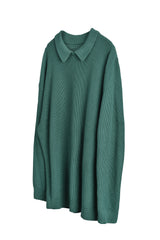 カラーニットセーター / Collar Knit Sweatrer [Forest]