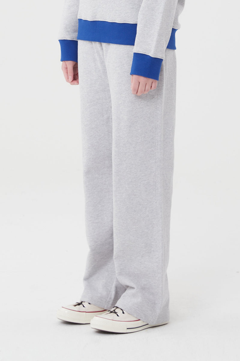 ミドルチェリーワイドスウェットパンツ／MIDDLE CHERRY WIDE SWEAT PANTS [MELANGE GRAY]KIRSH/ {{  category }}