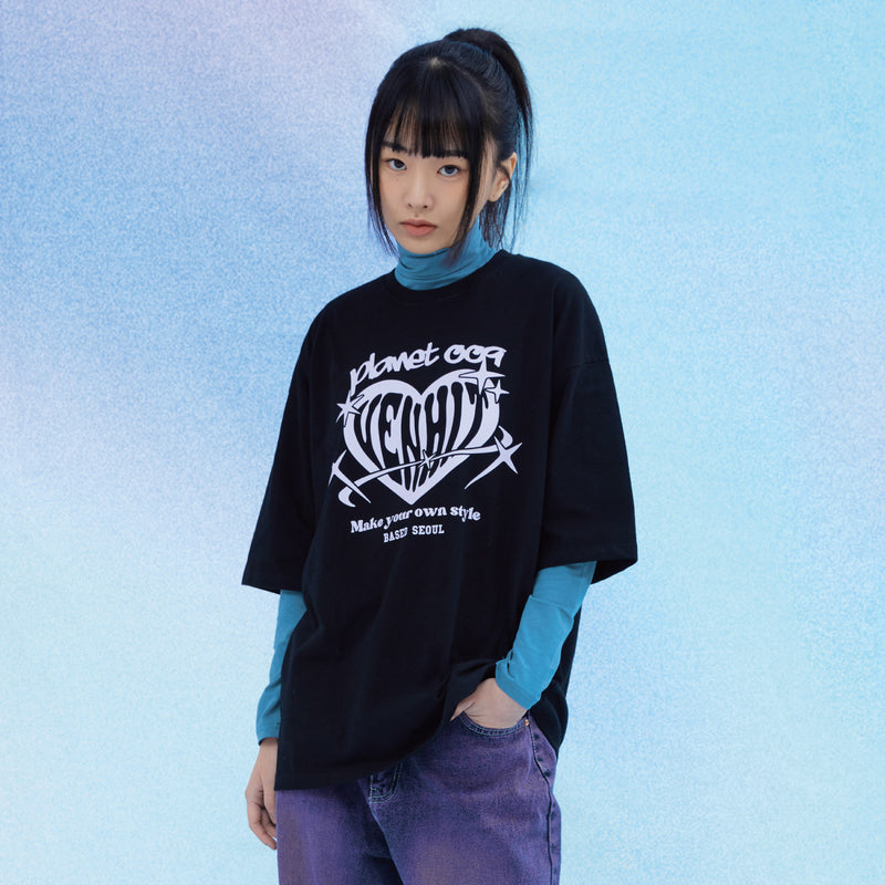 プラネットオーバーフィットTシャツ / PLANET OVER FIT T-SHIRTS – 60