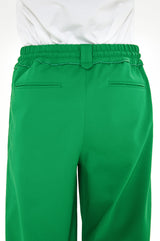 ワイドトラックパンツ/Wide track pants (Bright green)