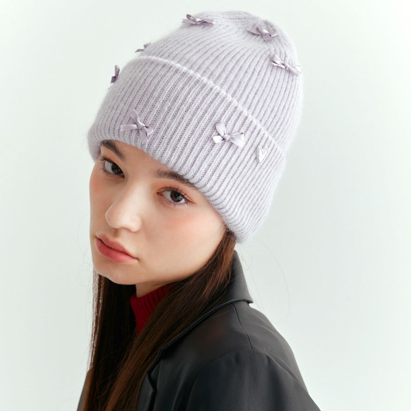 リボンソフトアンゴラビーニー / Ribbon Soft Angora Beanie – 60