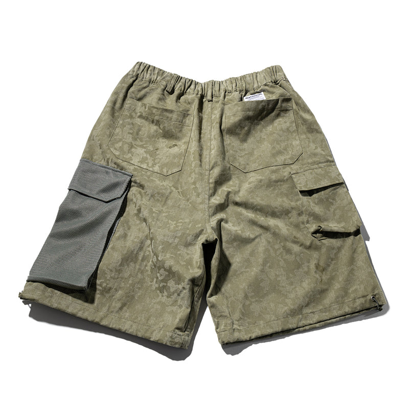 メッシュカーゴポケットショートパンツ / MESH CARGO POCKET SHORT