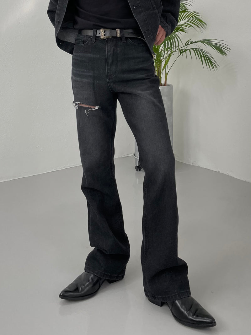 セミディスブーツカットデニムジーンズ/Semi Dis Boots Cut Denim