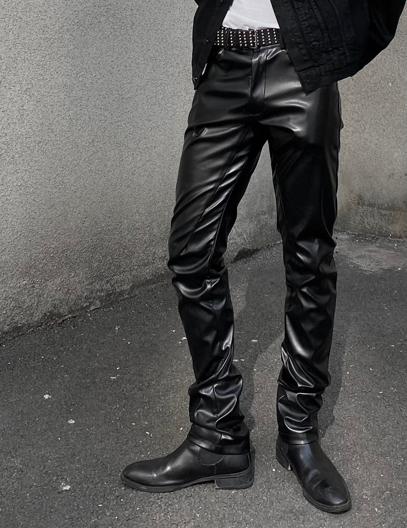 シャイニーレザーパンツ / shiny leather pants – 60% - SIXTYPERCENT