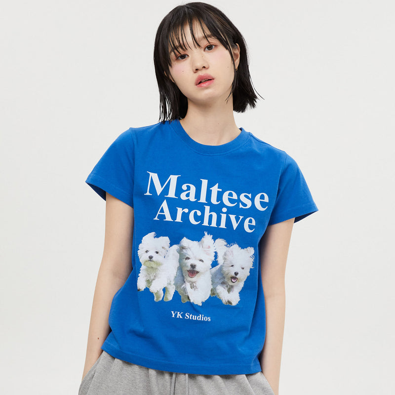 マルチーズアーカイブ半袖Tシャツ/Maltese archive half sleeve tshirts