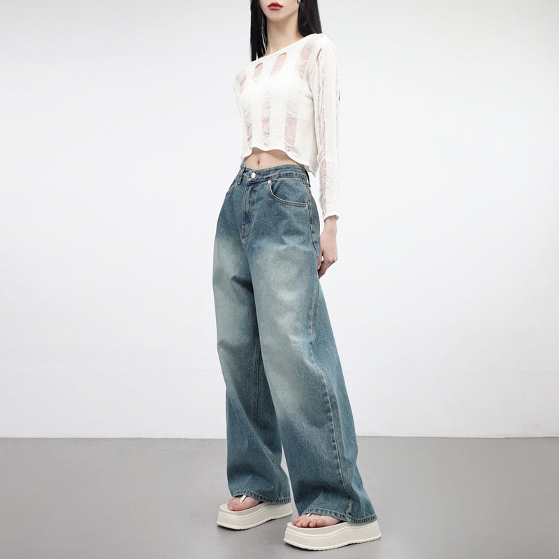 カオリンビンテージワイドデニムパンツ / Caulin vintage wide denim pantsNONCODE/ {{ category }}