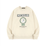 ミシガンベアースウェットシャツ / Michigan Bear Sweatshirt (CREAM