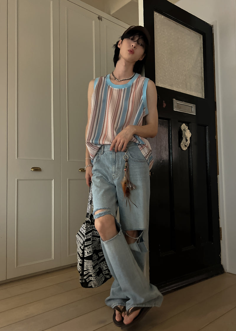 ソルトワイドデニムパンツ / Salt mufa wide denim pants (2 color