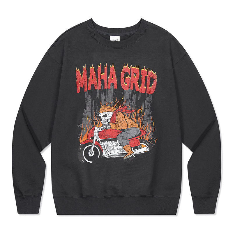 スケルトンライダースウェットシャツ / SKELETON RIDER SWEATSHIRTmahagrid/ {{ category }}