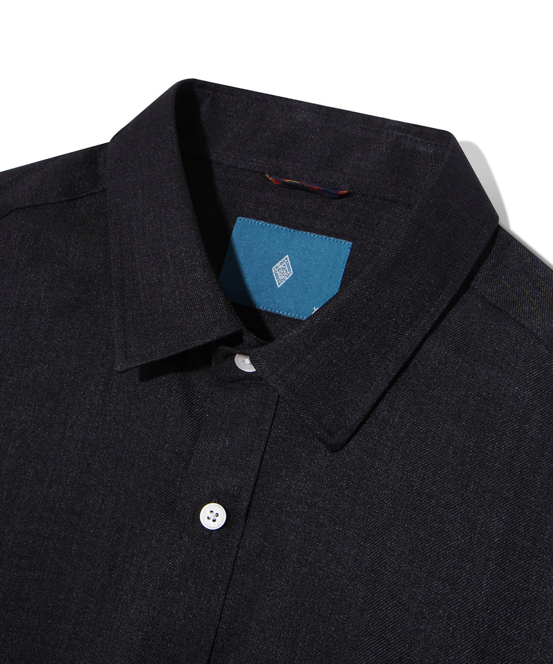 デニムツイルテクスチャーシャツ/Denim Twill Texture Shirt S120
