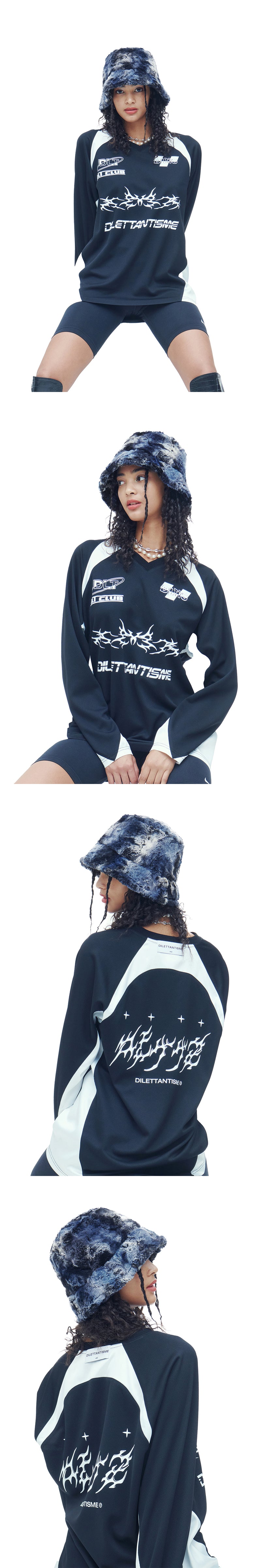 エコファーバケットハット / NAVY BLUE ECO FUR BUCKET HAT – 60