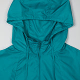 グロッシーフーディーアノラック/GLOSSY HOODIE ANORAK (BLUE GREEN