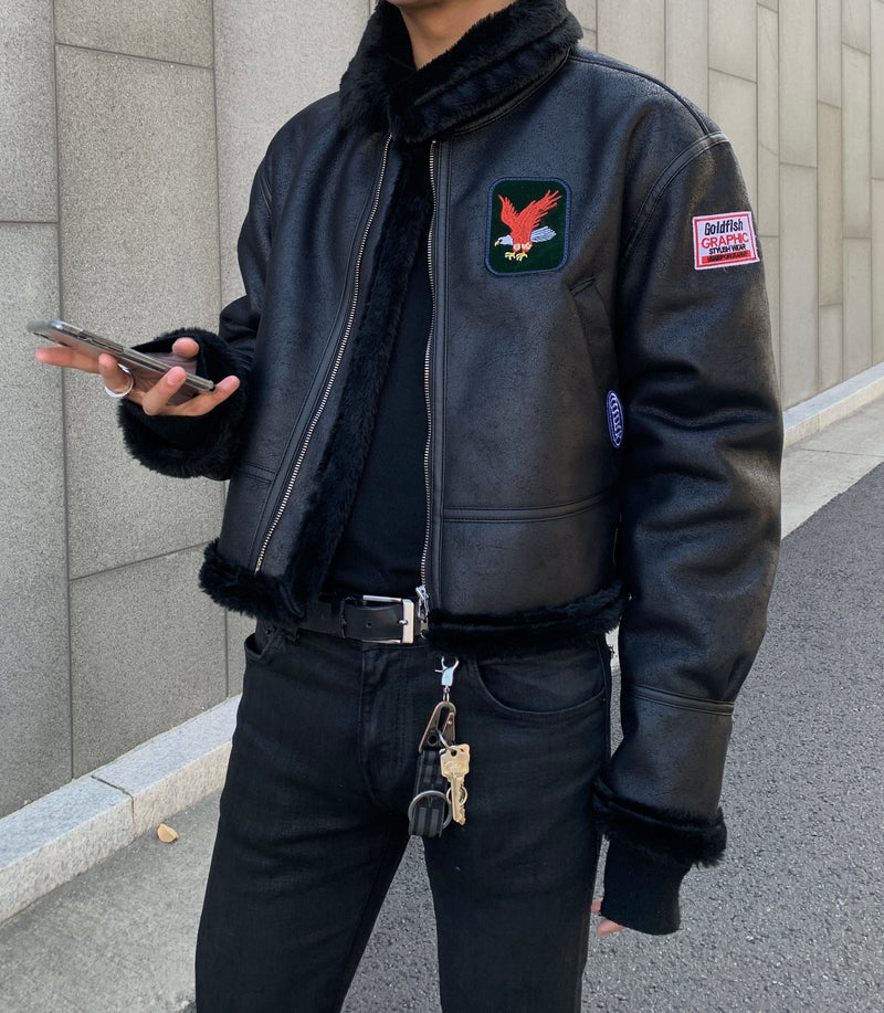 クロップパッチムスタンジャケット / Crop Patch Mustang Jacket