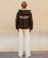 フリースオーバーサイズジャケット/RCH fleece oversized Jacket brown