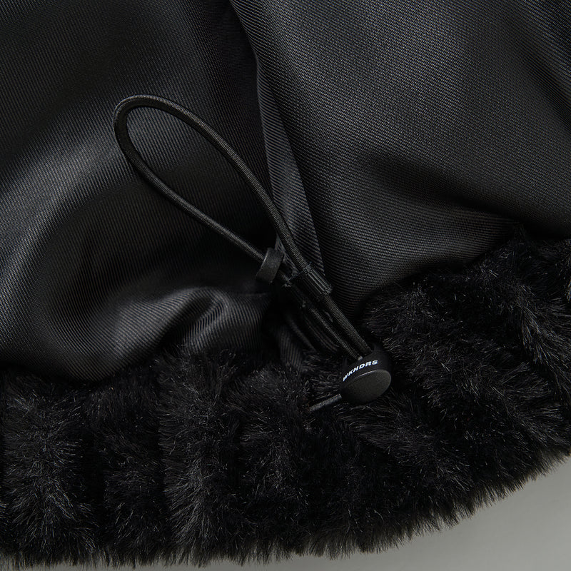 フェイクファーパッド入りジャケット / FAUX FUR PADDED JK (BLACK ...