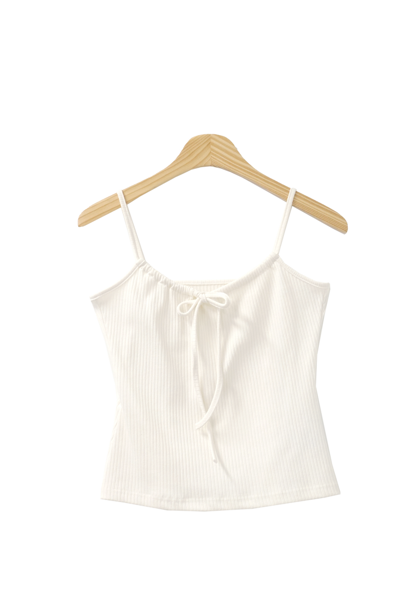 Ett ribbon V-neck summer sleeveless (3 colors)