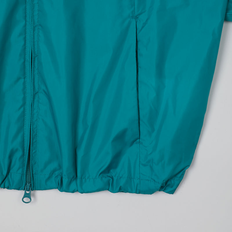 グロッシーフーディーアノラック/GLOSSY HOODIE ANORAK (BLUE GREEN