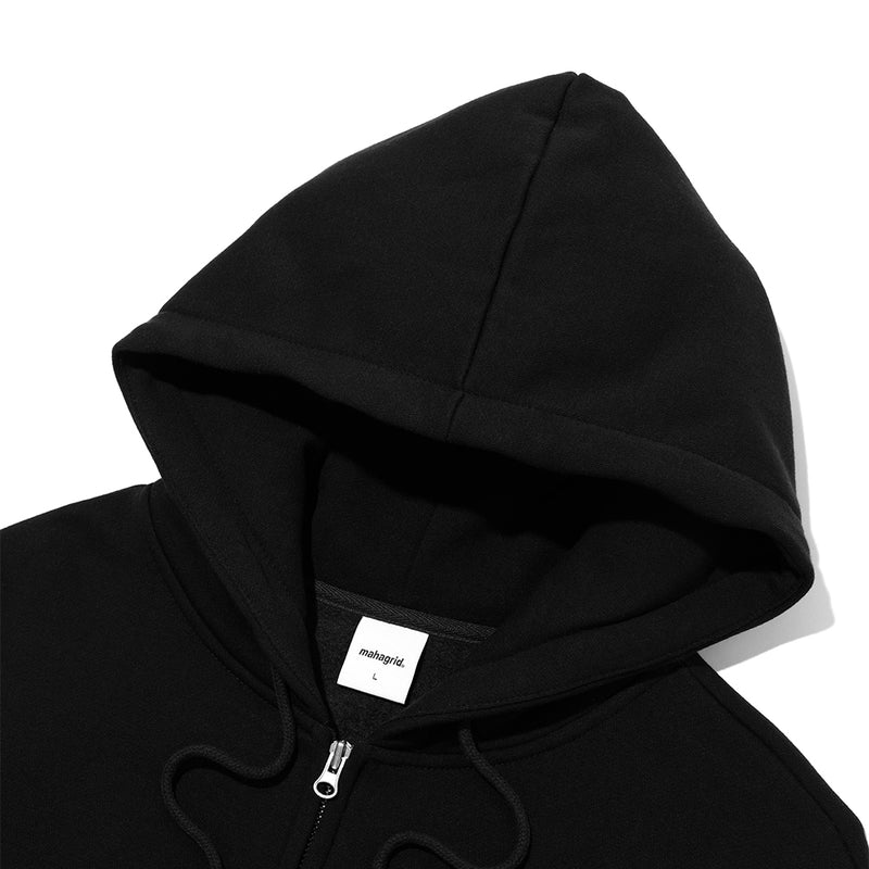 パーカー 「mahagrid マハグリッド」APPLIQUE ZIP UP HOODIE アップケ