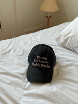 WE ARE CAT LOVERS, WASHING GRAY BALL CAP