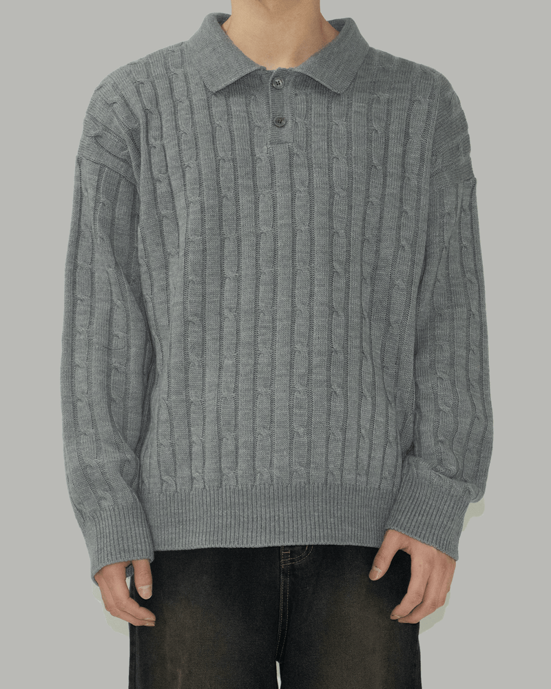 Mad collar knit