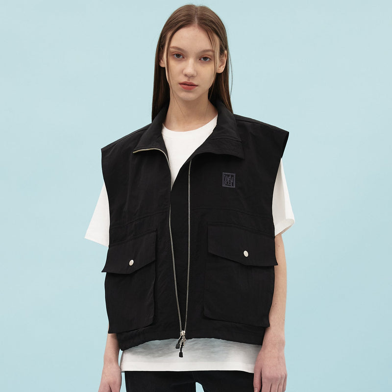 ウィンドブレーカージップアップベスト / Windbreaker zipup vest