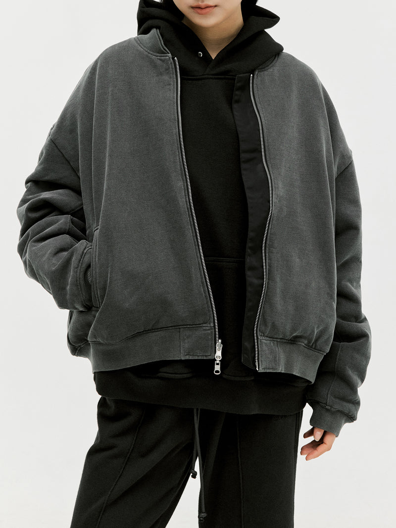 MA-1リバーシブルボンバージャケット / MA-1 Reversible Bomber Jacket - Black