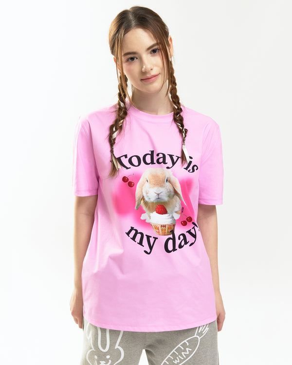 トゥデイイズマイデイTシャツ / TODAY IS MY DAY-T (pink) – 60