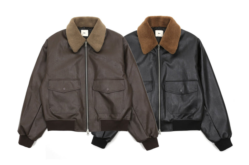 トラッカームートンジャケット/Trucker mustang jacket (2color) – 60