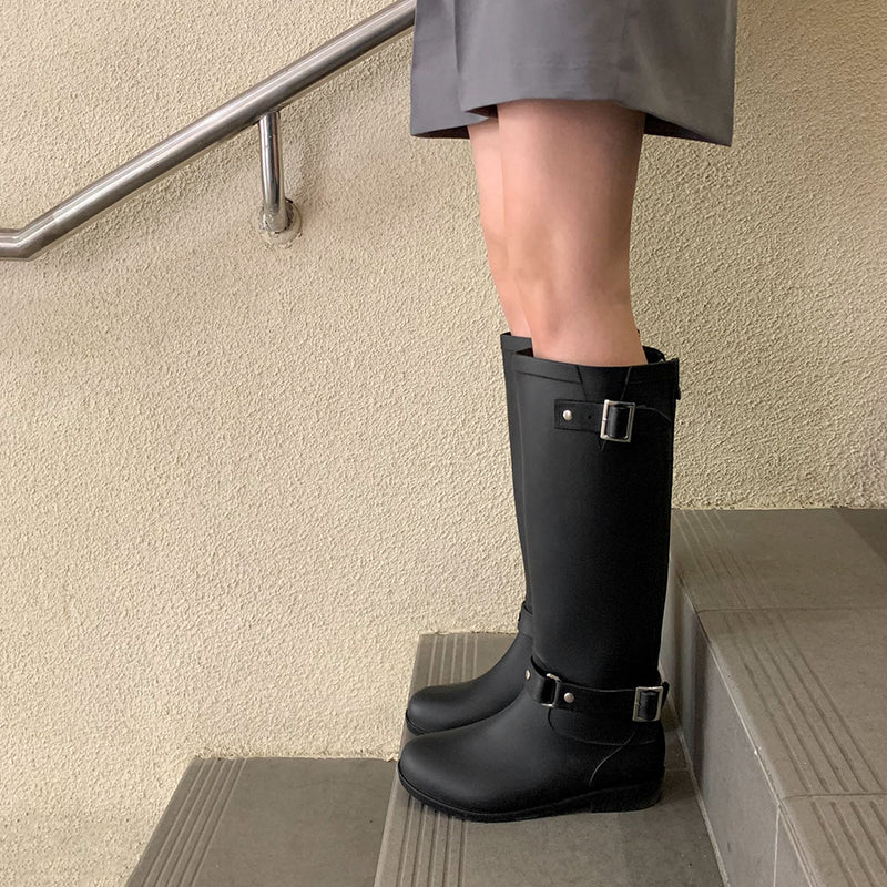 バックルレインブーツ / [+2.5cm] buckle rain boots & bootsBEIDELLI/ {{ category }}