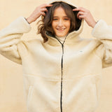 フリースオーバーサイズジャケット/RCH fleece oversized Jacket ivory