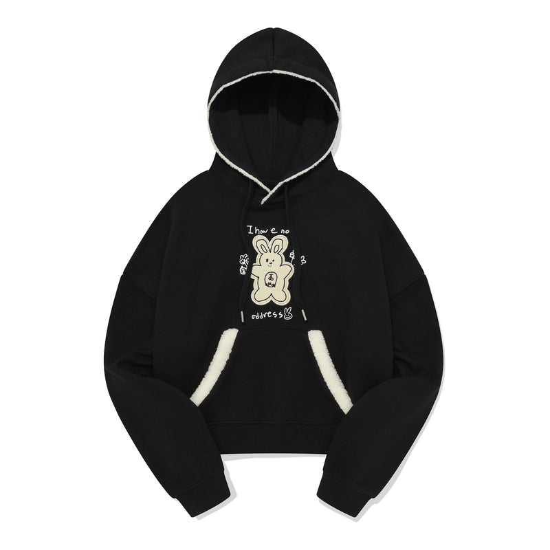 WITTY BUNNY NOMAD GRAPHIC HOODIE [BLACK] – 60% - SIXTYPERCENT