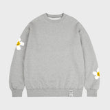 [UNISEX] Multi-tape flower smile drawing sweatshirt