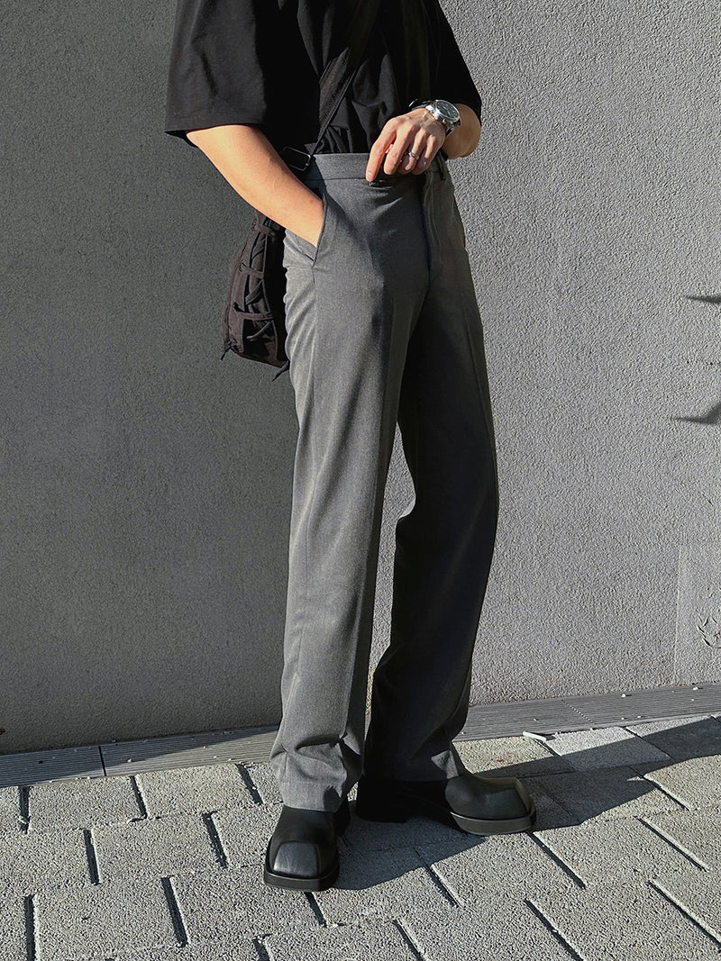 ASCLO Banding Wide Slacks 黒 S - パンツ