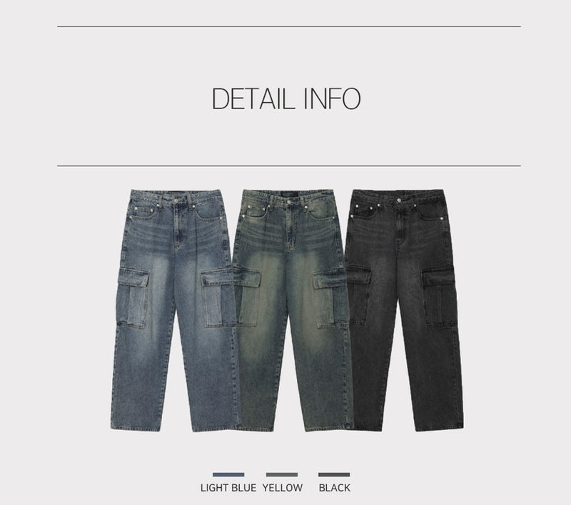TC Vintage Washing Cargo Denim Pants (254/3color) – 60% - SIXTYPERCENT