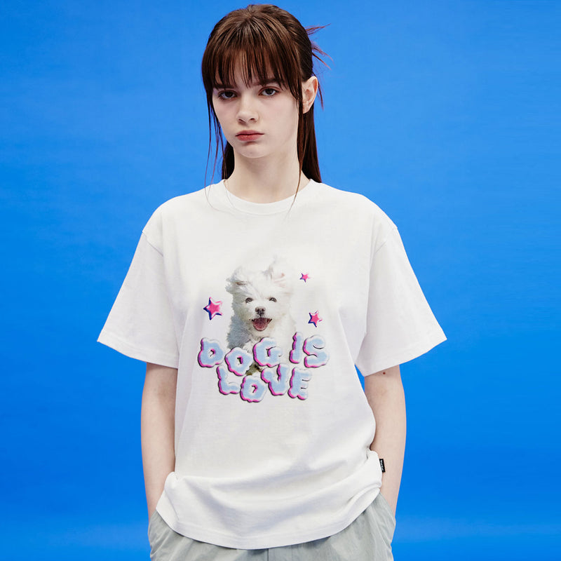 ドッグイズラブゴーレム半袖Tシャツ/Dog is love GOOREUM half sleeve