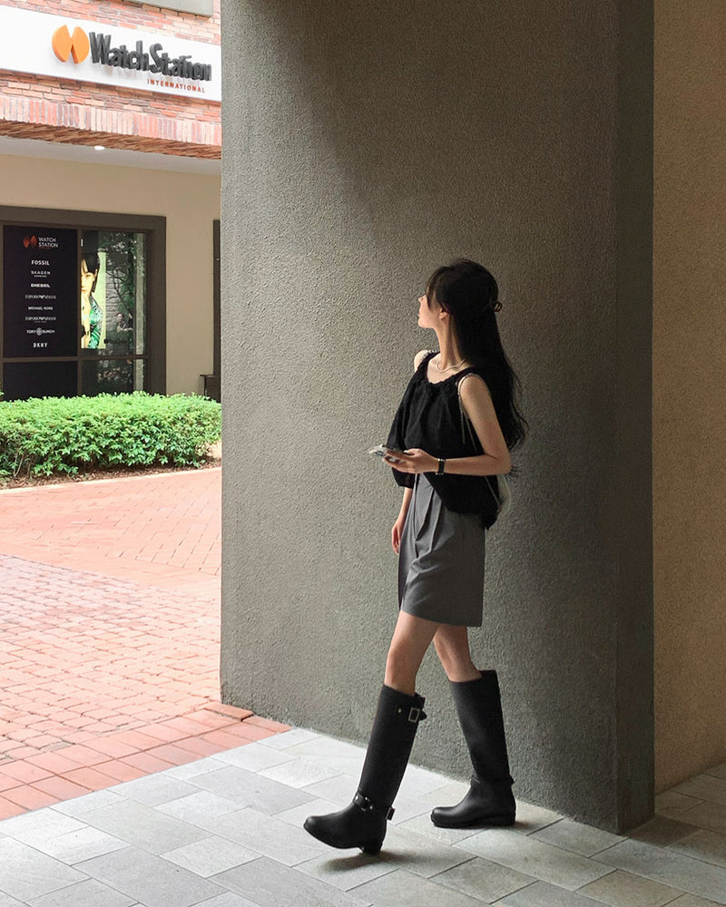 バックルレインブーツ / [+2.5cm] buckle rain boots & bootsBEIDELLI/ {{ category }}