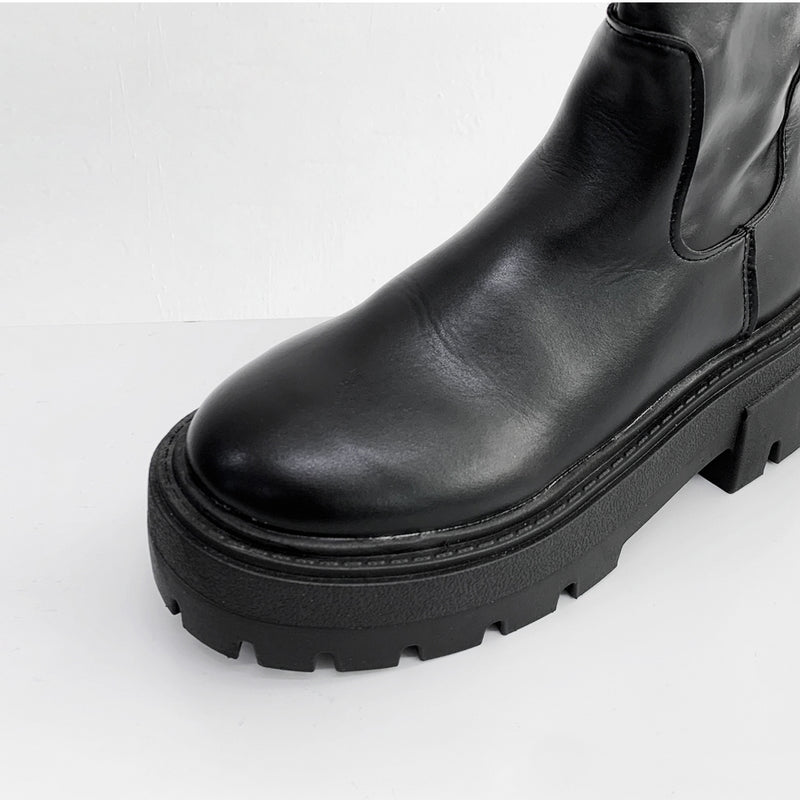 ディナープラットフォームレザーロングブーツ/Dinner Platform Leather