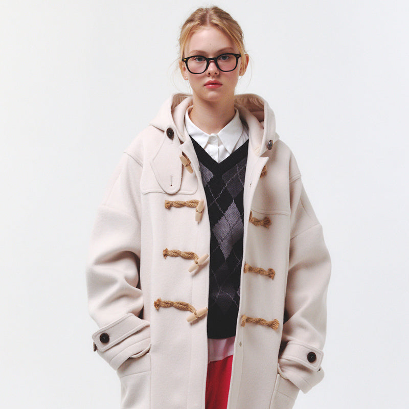 オーバーサイズダッフルコート/Oversized Duffle Coat(6 COLOR) – 60