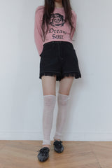 ローズプリント長袖Tシャツ / Rose Print t (3 colors)
