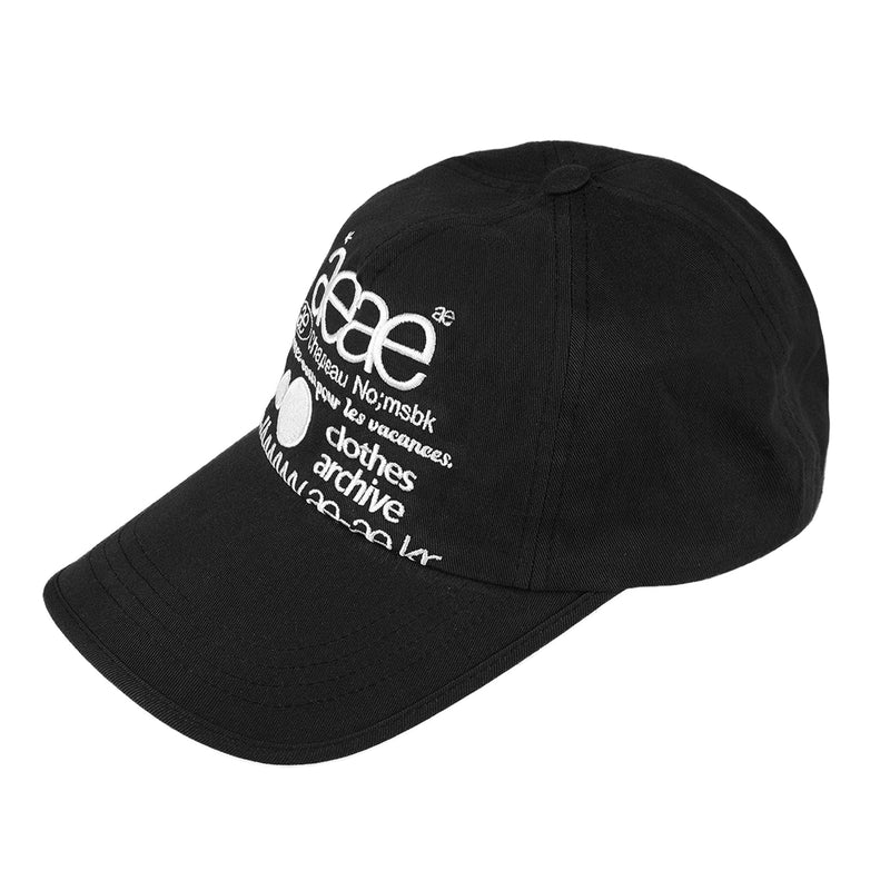 ウェブロゴ5パネルキャップ/Web Logo 5pannel Cap [Black]