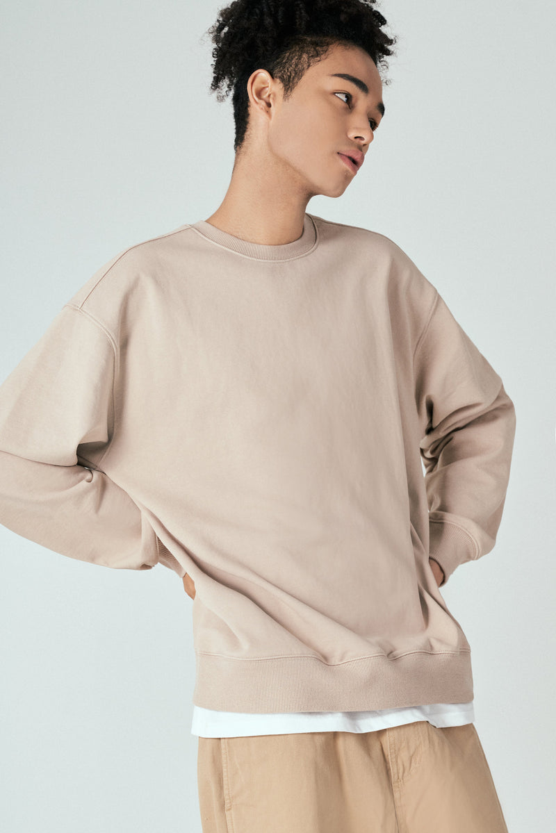 レイヤードスウェットシャツT62/Layered Sweatshirt T62 Beige