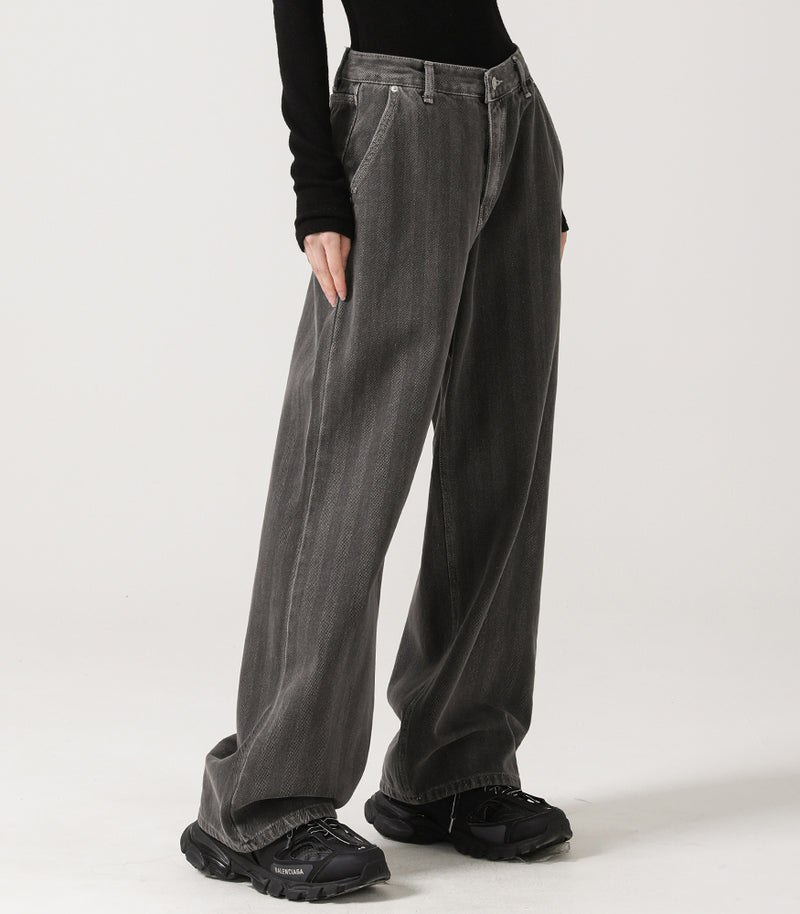 ヘリンボーンワイドパンツ / Herringbone wide pants CHARCOALAVANDRESS/ {{ category }}