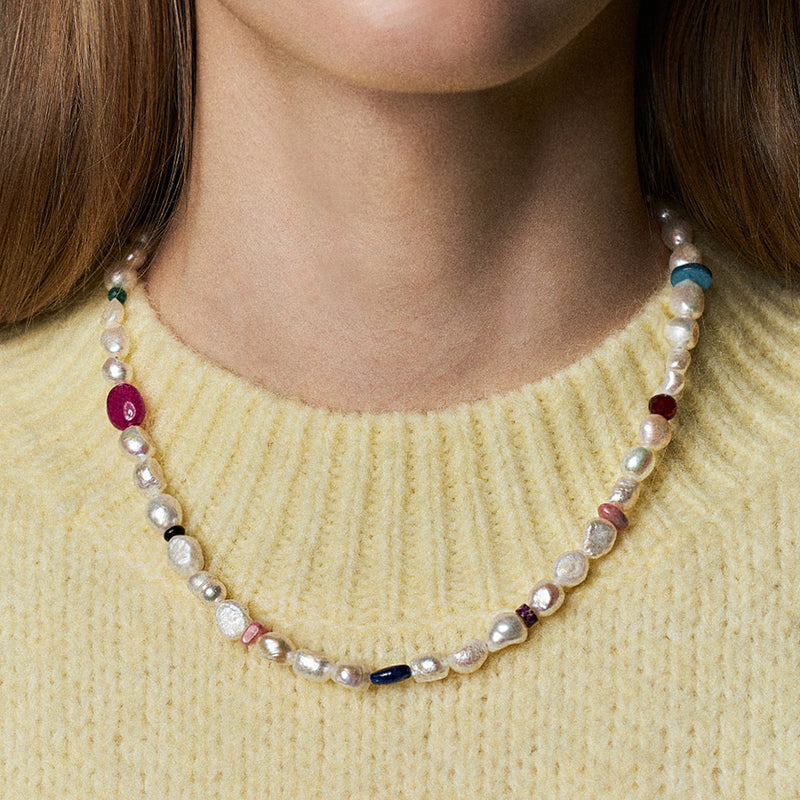 mix pearl necklace (L) | www.carmenundmelanie.at