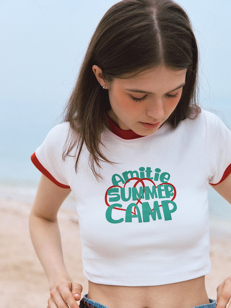 サマーキャンプレトロTシャツ / Summer Camp Retro T-shirt ( 2 Colors