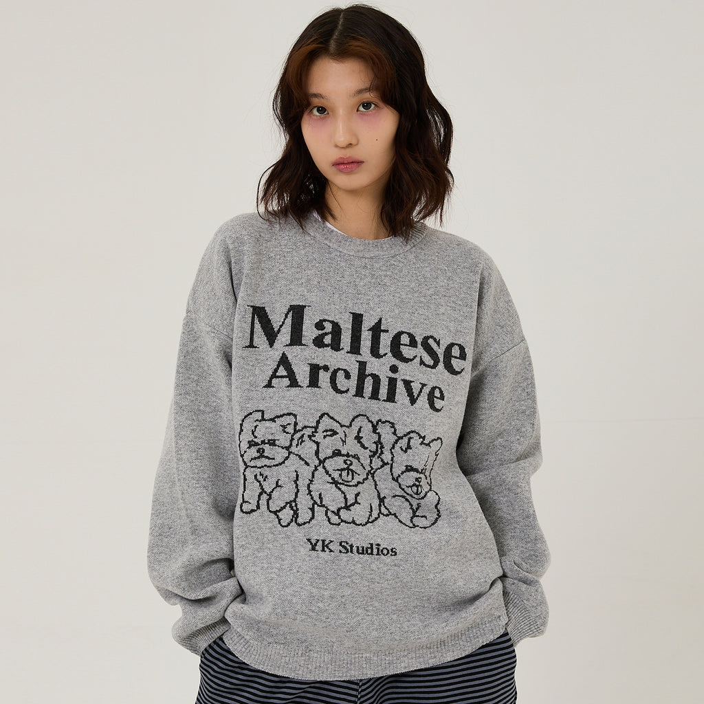 Maltese archive line graphics knit – 60% - SIXTYPERCENT