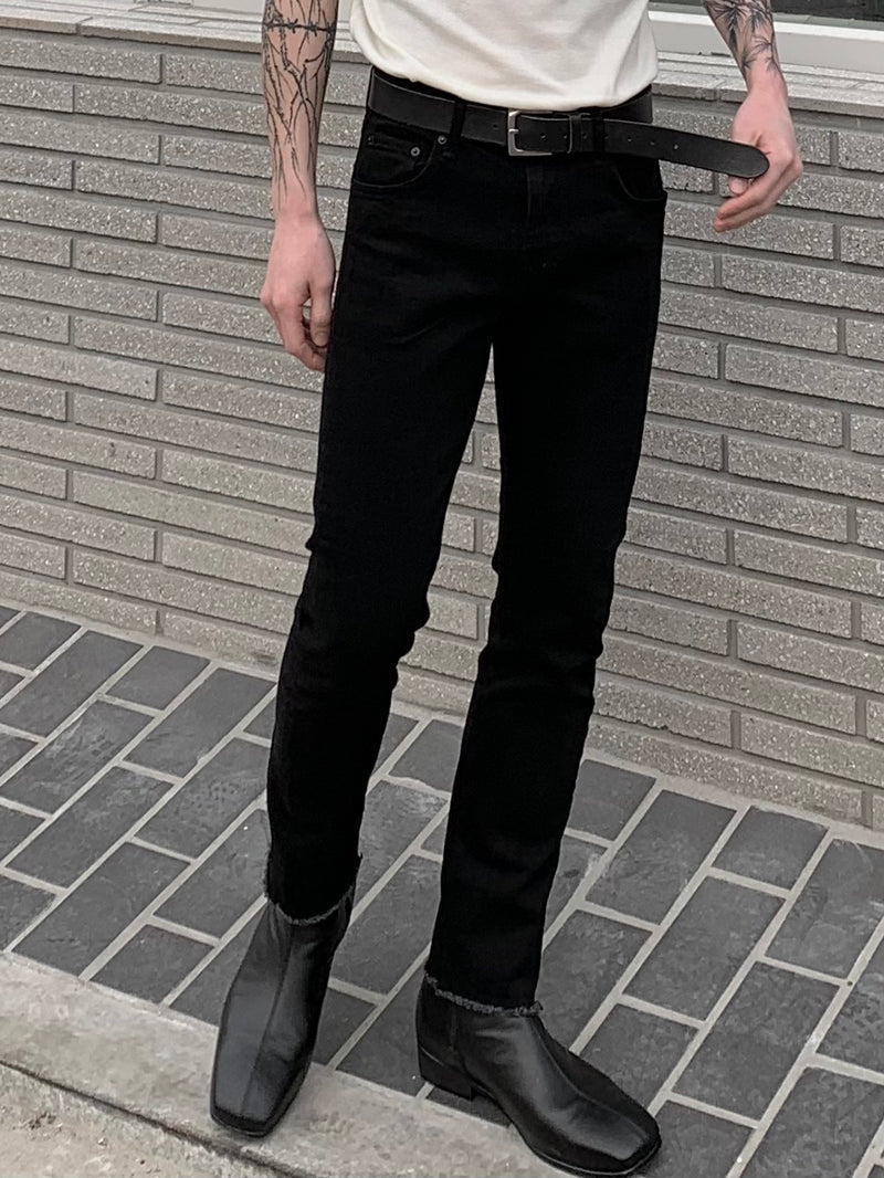 スリムカッティングジーンズ / slim cutting black jeans