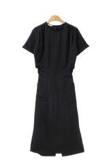 Have Summer Nylon Baskets Short-Sleeved Long Dress (3 colors)