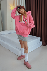 ポムポムフーディ / pompom hoodie_pink
