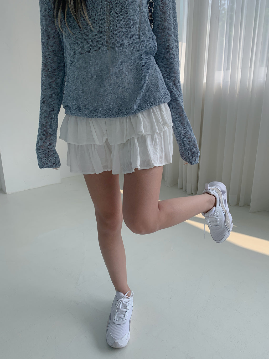 カンカンミニスカート/PEPPI CANCAN MINI SKIRT(IVORY, PINK, SKYBLUE