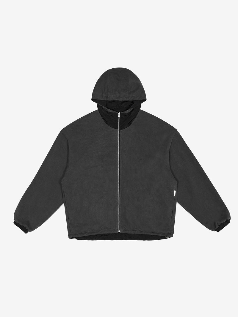 リバーシブルフードジャケット/REVERSIBLE HOODED JACKET - BLACK – 60